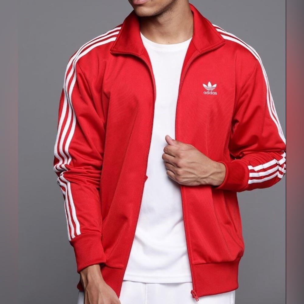 adidas Originals [L-XL] Firebird Track Jacket - Better Scarlet/White IJ7060